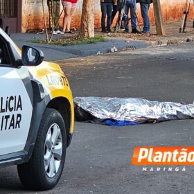 Fotos de Vídeo mostra pintor sendo executado com 15 tiros ao sair para o trabalho em Maringá