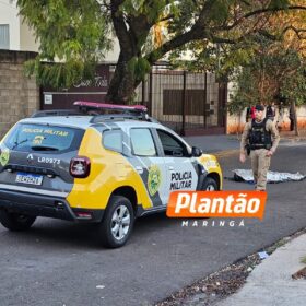 Fotos de Vídeo mostra pintor sendo executado com 15 tiros ao sair para o trabalho em Maringá