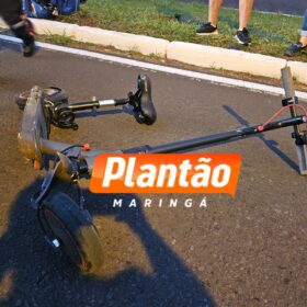 Jovem fica ferida após ser atropelada por motociclista ejetado em fuga em Maringá Foto 6 Fotos de Jovem fica ferida após ser atropelada por motociclista ejetado em fuga em Maringá