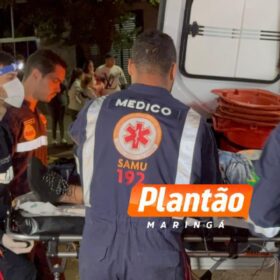 Fotos de Motociclista fica em estado grave após acidente com carro em Maringá