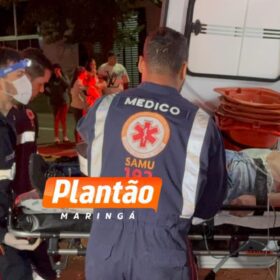 Fotos de Motociclista fica em estado grave após acidente com carro em Maringá