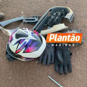 Fotos de Motociclista morto após ser arrastado por 16 km é identificado no Instituto Médico Legal de Maringá