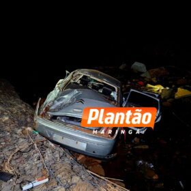 Fotos de Mulher é intubada após carro cair de ponte na divisa de Maringá e Sarandi