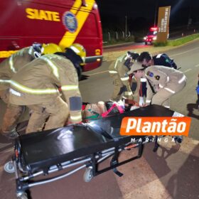 Fotos de Mulher é intubada após carro cair de ponte na divisa de Maringá e Sarandi