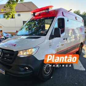 Fotos de Pedestre é atropelado por moto na faixa de pedestre em Maringá