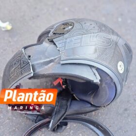 Fotos de Vídeo mostra motociclista sofrendo acidente grave a caminho do trabalho em Maringá