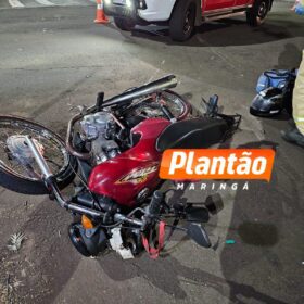 Fotos de Colisão entre duas motos deixa três feridos em Maringá