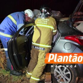 Dois jovens ficam feridos em capotamento no Contorno Sul, em Maringá Foto 5 Fotos de Dois jovens ficam feridos em capotamento no Contorno Sul, em Maringá