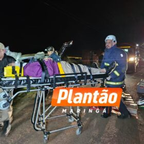 Dois jovens ficam feridos em capotamento no Contorno Sul, em Maringá Foto 8 Fotos de Dois jovens ficam feridos em capotamento no Contorno Sul, em Maringá
