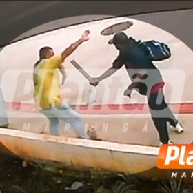 Fotos de Homem é agredido com paulada na cabeça durante briga em Maringá; Veja o vídeo