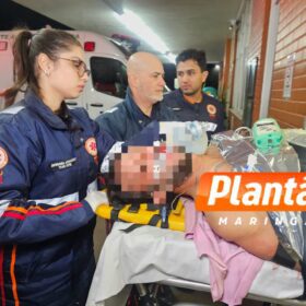 Fotos de Homem é intubado e socorrido em estado grave ao ser esfaqueado em Maringá