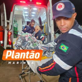 Fotos de Homem é intubado e socorrido em estado grave ao ser esfaqueado em Maringá