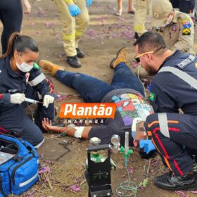 Médicas do Samu de folga presencia acidente e presta primeiros socorros motociclista em Maringá Foto 4 Fotos de Médicas do Samu de folga presencia acidente e presta primeiros socorros motociclista em Maringá