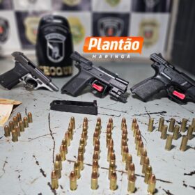 Pelotão de Choque apreende três pistolas e drogas em Maringá Foto 7 Fotos de Pelotão de Choque apreende três pistolas e drogas em Maringá