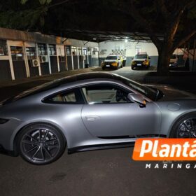 Fotos de Porsche avaliada em mais de R$ 1 milhão é apreendida em blitz em Maringá 
