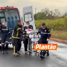 Fotos de Bebê de cinco meses fica em estado gravíssimo e é socorrido de helicóptero ao Santa Casa de Maringá após acidente