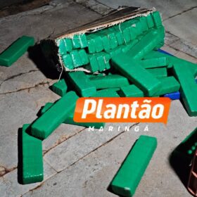 Fotos de DENARC e PRE apreendem 582 kg de maconha em operação na região de Maringá