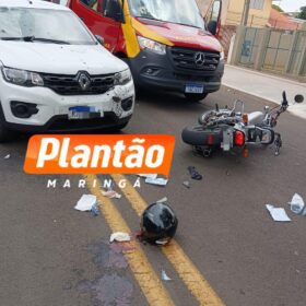 Fotos de Homem de 39 anos fica gravemente ferido após acidente em Maringá