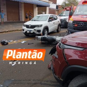 Fotos de Homem de 39 anos fica gravemente ferido após acidente em Maringá