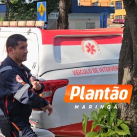 Fotos de Homem fica gravemente ferido ao cair de telhado de 7 metros em Maringá