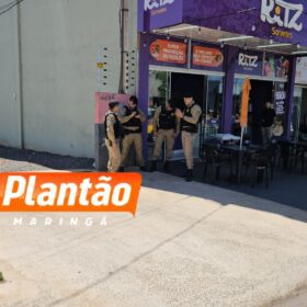 Fotos de Vídeo mostra momento em que homem é baleado por agiota, em Maringá