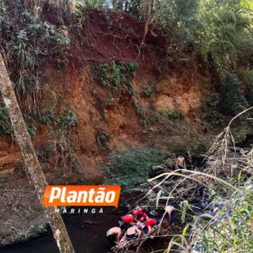 Fotos de Adolescente sofre acidente ao pular de corda córrego em Maringá