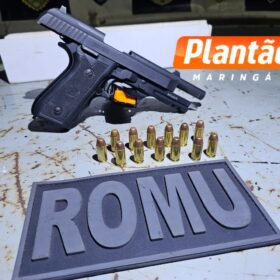 Fotos de Romu prende homem com pistola e evita tragédia durante torneio de futebol em Maringá