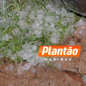 Chuva de granizo atinge Maringá e região durante a madrugada Foto 2 Fotos de Chuva de granizo atinge Maringá e região durante a madrugada
