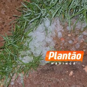 Chuva de granizo atinge Maringá e região durante a madrugada Foto 3 Fotos de Chuva de granizo atinge Maringá e região durante a madrugada