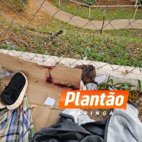 Homem é encontrado morto com ferimentos na cabeça na frente do Centro POP, em Maringá Foto 2 Fotos de Homem é encontrado morto com ferimentos na cabeça na frente do Centro POP, em Maringá