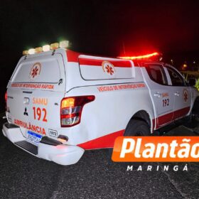 Homem morre atropelado na Avenida Sincler Sambatti em Maringá; motorista caiu em ribanceira após o acidente Foto 2 Fotos de Homem morre atropelado na Avenida Sincler Sambatti em Maringá; motorista caiu em ribanceira após o acidente