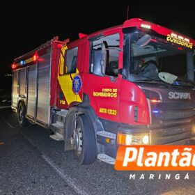 Homem morre atropelado na Avenida Sincler Sambatti em Maringá; motorista caiu em ribanceira após o acidente Foto 4 Fotos de Homem morre atropelado na Avenida Sincler Sambatti em Maringá; motorista caiu em ribanceira após o acidente