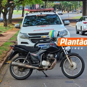 Motociclista sofre queda e é intubado após bater a cabeça, em Maringá Foto 2 Fotos de Motociclista sofre queda e é intubado após bater a cabeça, em Maringá