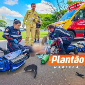 Motociclista sofre queda e é intubado após bater a cabeça, em Maringá Foto 11 Fotos de Motociclista sofre queda e é intubado após bater a cabeça, em Maringá