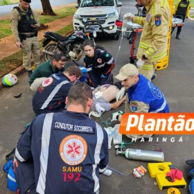 Motociclista sofre queda e é intubado após bater a cabeça, em Maringá Foto 6 Fotos de Motociclista sofre queda e é intubado após bater a cabeça, em Maringá