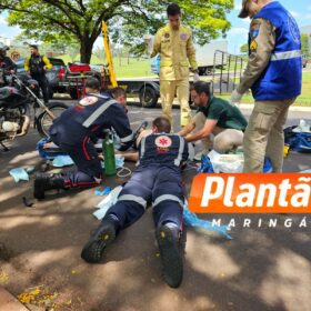 Motociclista sofre queda e é intubado após bater a cabeça, em Maringá Foto 8 Fotos de Motociclista sofre queda e é intubado após bater a cabeça, em Maringá
