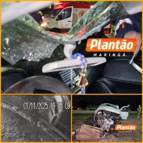 Dois jovens ficam feridos após capotamento impressionante no Contorno Norte, em Maringá Foto 14 Fotos de Dois jovens ficam feridos após capotamento impressionante no Contorno Norte, em Maringá