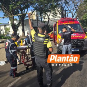 Fotos de Moça corre risco de amputar pé após motorista avançar preferencial em Maringá