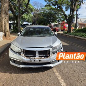 Fotos de Moça corre risco de amputar pé após motorista avançar preferencial em Maringá