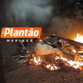 Fotos de Motoboy é executado com nove tiros em frente a hamburgueria; o corpo foi encaminhado ao IML de Maringá