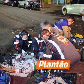 Motoboy é intubado após grave acidente em Maringá Foto 2 Fotos de Motoboy é intubado após grave acidente em Maringá