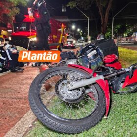 Motoboy é intubado após grave acidente em Maringá Foto 1 Fotos de Motoboy é intubado após grave acidente em Maringá