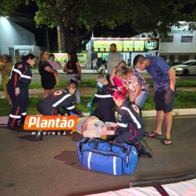 Motociclista fica ferido após atropelar cachorro na Avenida Pedro Taques, em Maringá Foto 1 Fotos de Motociclista fica ferido após atropelar cachorro na Avenida Pedro Taques, em Maringá