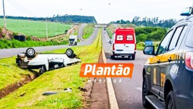Fotos de Motorista de 71 anos morre após ejetado em capotamento na BR-376