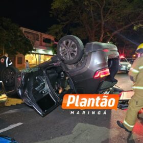 Motorista embriagado provoca acidente com família e é preso pela PM em Maringá Foto 2 Fotos de Motorista embriagado provoca acidente com família e é preso pela PM em Maringá