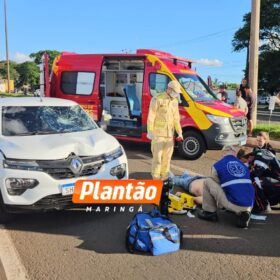 Fotos de Pedestre é atropelado e fica em estado gravíssimo na Avenida Colombo, em Maringá