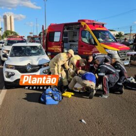 Fotos de Pedestre é atropelado e fica em estado gravíssimo na Avenida Colombo, em Maringá