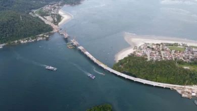 Fotos de Ponte de Guaratuba chega a 80% de execução; vídeo mostra a obra