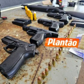 Confusão, facadas e armas: dupla é presa após briga em Maringá Foto 5 Fotos de Confusão, facadas e armas: dupla é presa após briga em Maringá