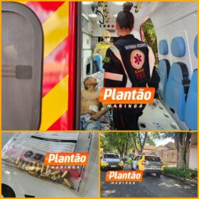 Fotos de Ataque a tiros: Criminosos em motocicleta de alta cilindrada atiram 16 vezes contra jovem em Maringá